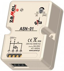 Zamel Таймер лестничный 10с-10мин 16А IP20 крепление на плату ASN-01