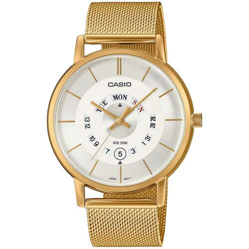 Наручные часы CASIO Collection MTP-B135MG-7A, бежевый, золотой