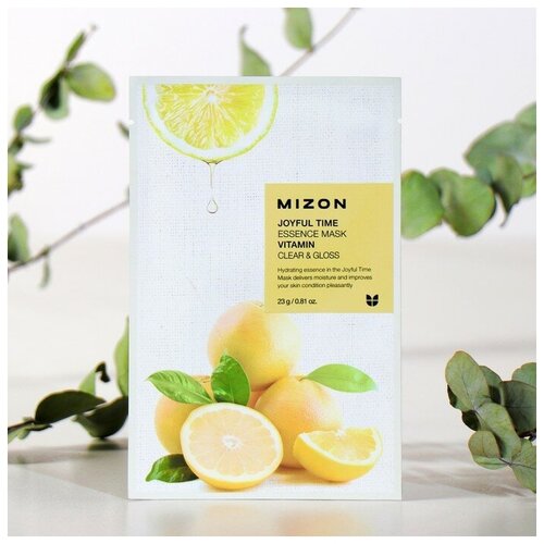 Тканевая маска для лица с витамином С MIZON Joyful Time Essence Mask Vitamin C, 23 г