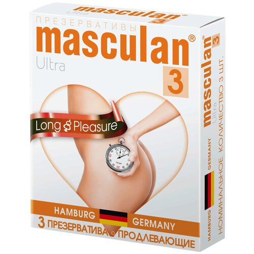 Презервативы masculan 3 Ultra Long Pleasure, 3 шт.