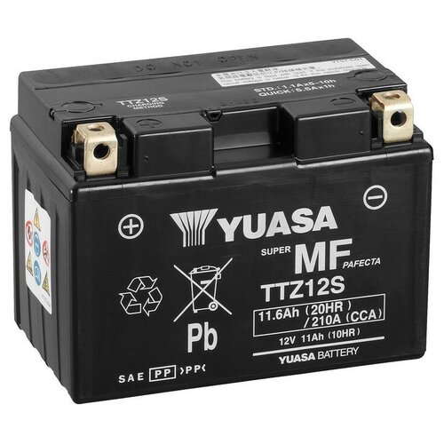 фото Yuasa аккумулятор yuasa ttz12s 12в 11ач 210cca 150x87x110 мм прямая (+-) gs yuasa