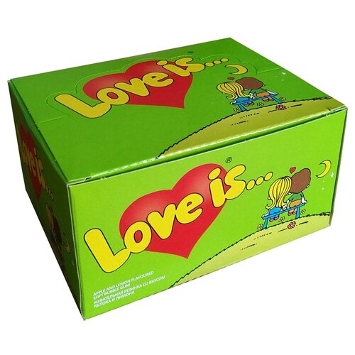 Жевательная резинка Love Is Яблоко-лимон, 100 шт. x 4.2 г