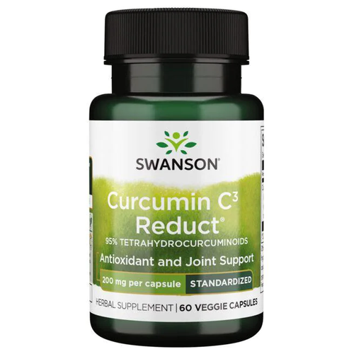 Swanson Curcumin C3 Reduct 95% Tetrahydrocurcuminoids (Куркумин 95% тетрагидрокуркуминоидов - стандартизированный) 200 мг 60 вег капсул