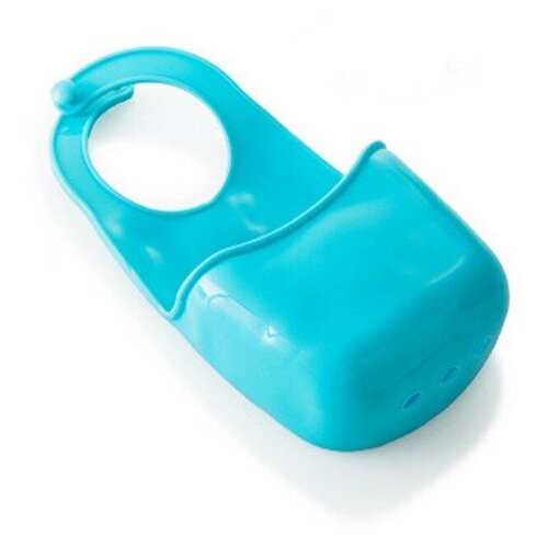 Держатель подвесной для губки, мыла силиконовый, голубой