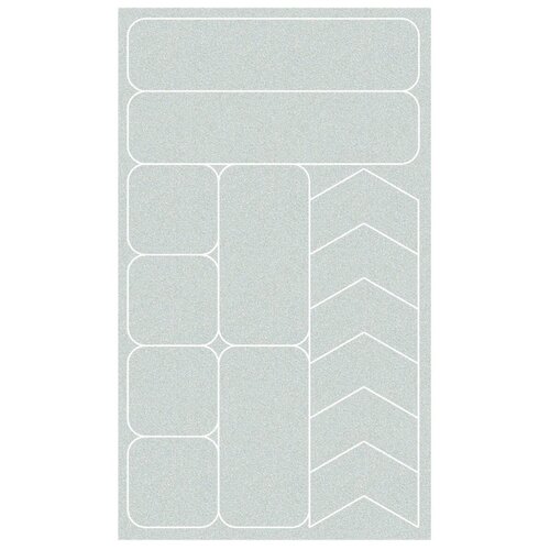 Светоотражающие катафоты - стикеры для средств мобильности, белые