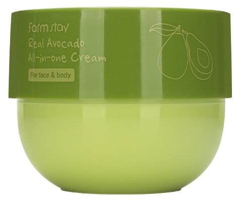 Антивозрастной крем с экстрактом авокадо FarmStay Real Avocado All-In-One Cream 300мл - фото №1