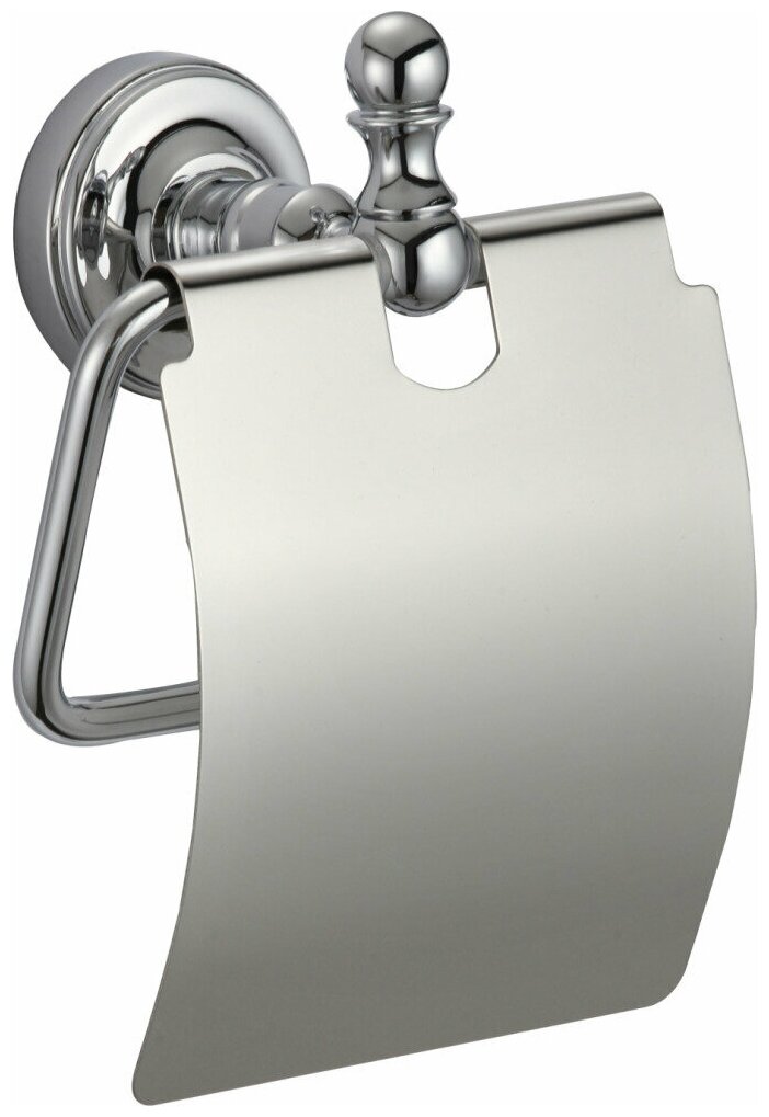 Настенный держатель туалетной бумаги с крышкой GANZER (GZ31030) латунь, хром - фотография № 6