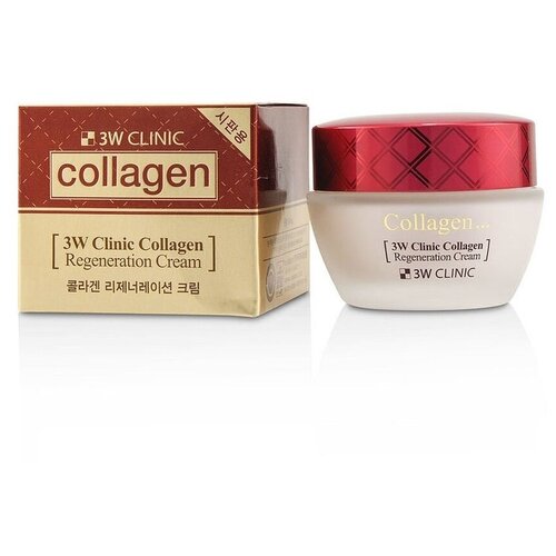 3W CLINIC Восстанавливающий крем для лица с коллагеном Collagen Regeneration Cream