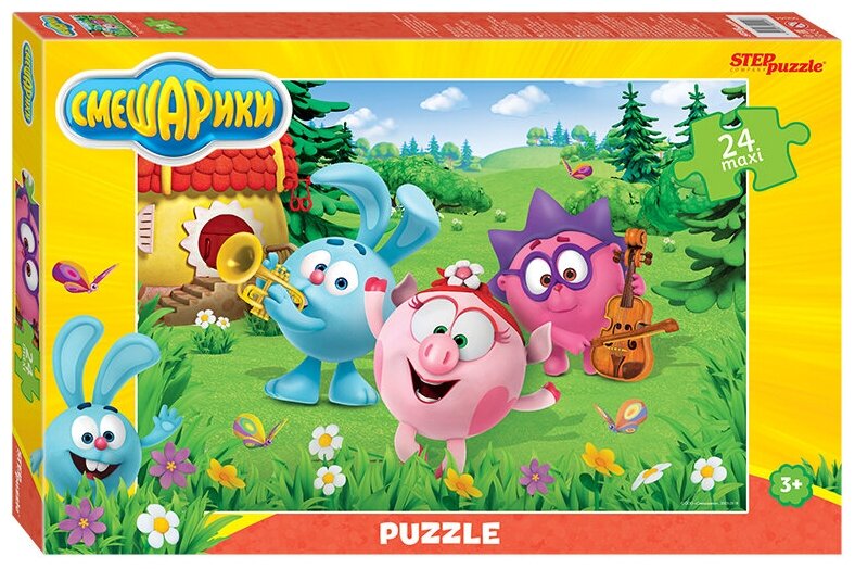 Мозаика puzzle maxi 24 Смешарики (Мармелад Медиа)