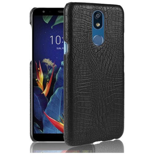 фото Чехол панель бампер mypads для oneplus 7 элегантный тонкий на пластиковой основе с дизайном под кожу крокодила черный