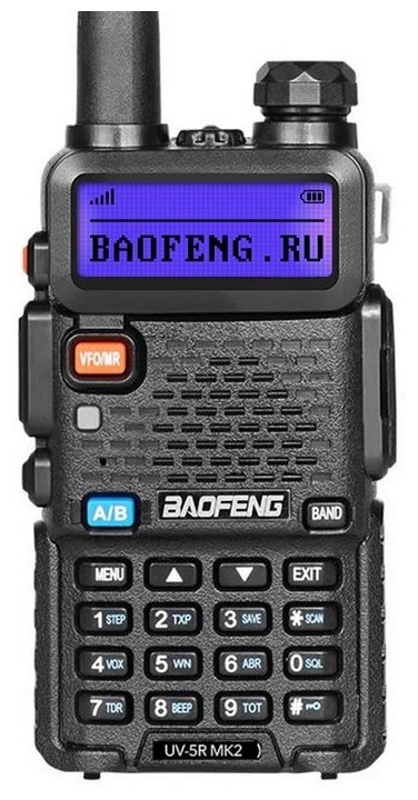 Рация Baofeng UV-5R (дополнительный аккумулятор 3800mAh)