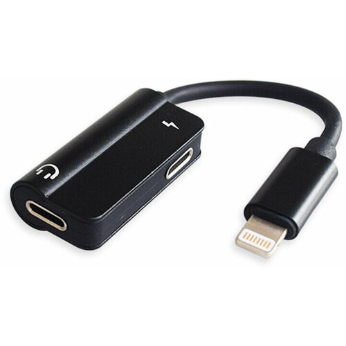 Аудио переходник с зарядкой Lightning(AF)-2*Lightning(AM) GL031 переходник для телефонов hdmi af lightning ld7