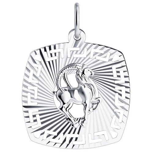 фото Sokolov серебряная подвеска знак зодиака козерог 94030867