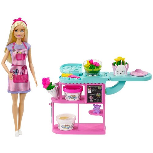 фото Кукла mattel barbie барби флорист с цветочным магазином gtn58