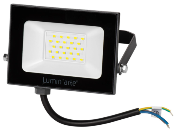 Прожектор светодиодный уличный Luminarte 20 Вт 5700K IP65 холодный белый свет