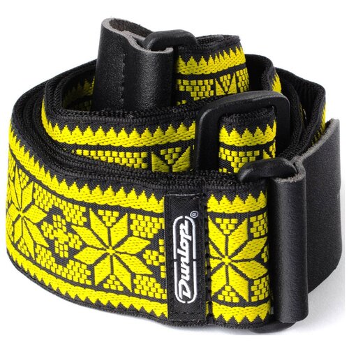 фото Dunlop d67-02ye jacquard fillmore yellow гитарный ремень