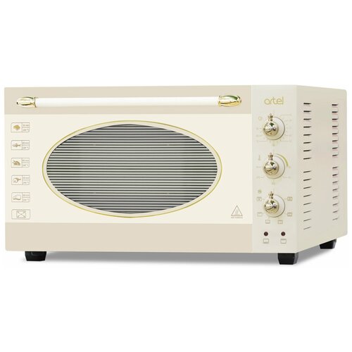 Электрическая мини печь ARTEL MD-4218L Retro, бежевая