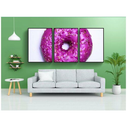 фото Набор модулных постеров для интерьера "пончики, выпечка, крингел" 60x90 см. в тубусе, без рамки lotsprints