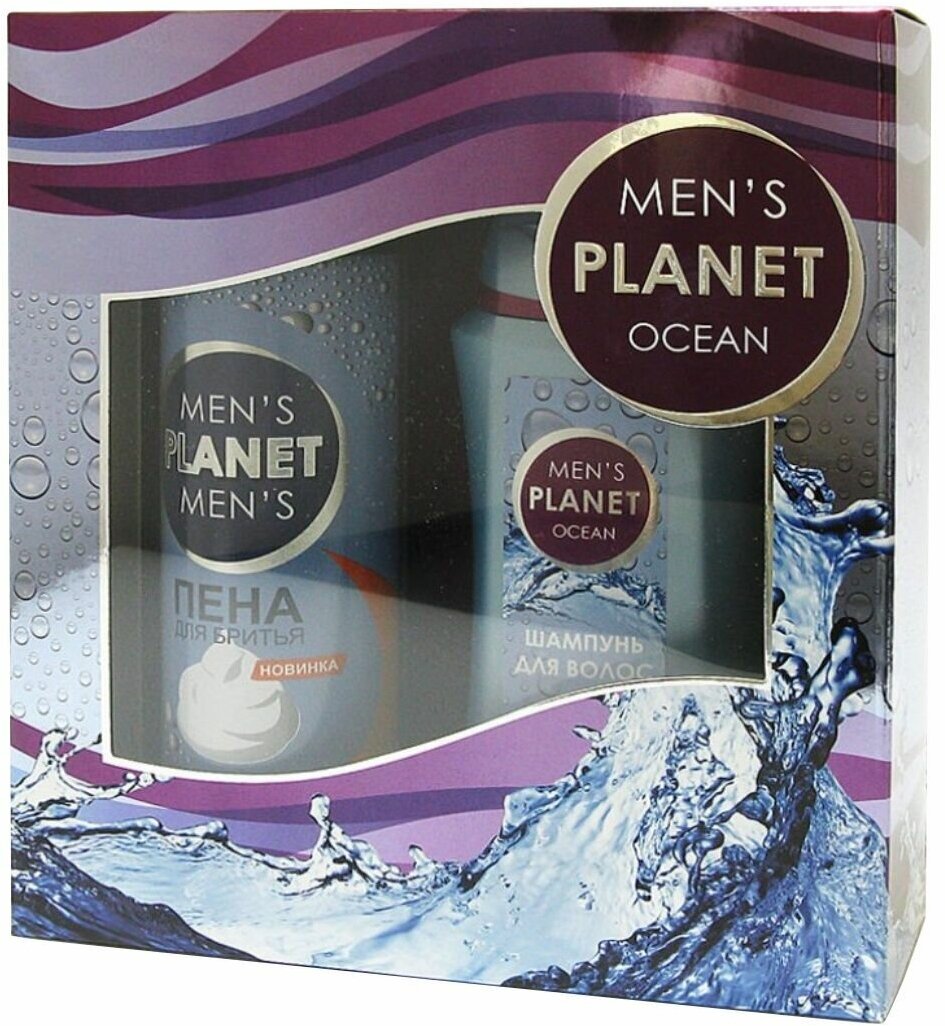 FESTIVA Набор мужской Men's Planet Ocean (Шампунь 250мл+Пена для бритья 200мл)