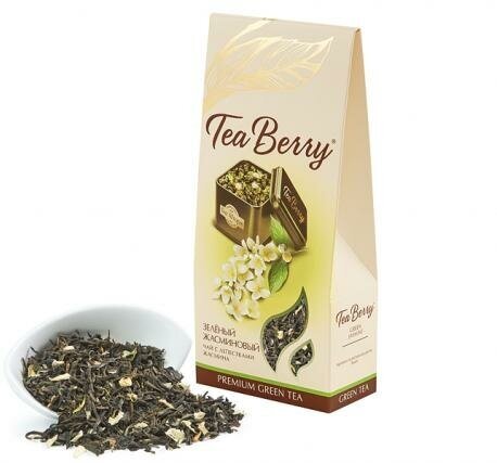 Чай зеленый листовой Tea Berry "Зеленый жасминовый" (Моли Хуа Ча) 100гр - фотография № 8