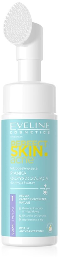 Пилинг-пенка для умывания EVELINE PERFECT SKIN ACNE с микроотшелушивающим эффектом (очищающая) 150 мл