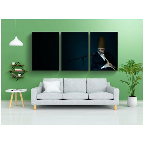 фото Набор модулных постеров для интерьера "танцевать, суфий, культура" 60x90 см. в тубусе, без рамки lotsprints