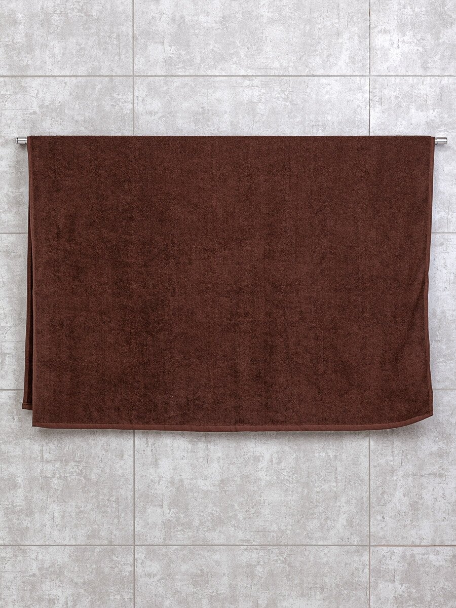 Махровое полотенце "пляжное" Sandal "люкс" 100*180 см, цвет - коричневый, плотность 420 гр.