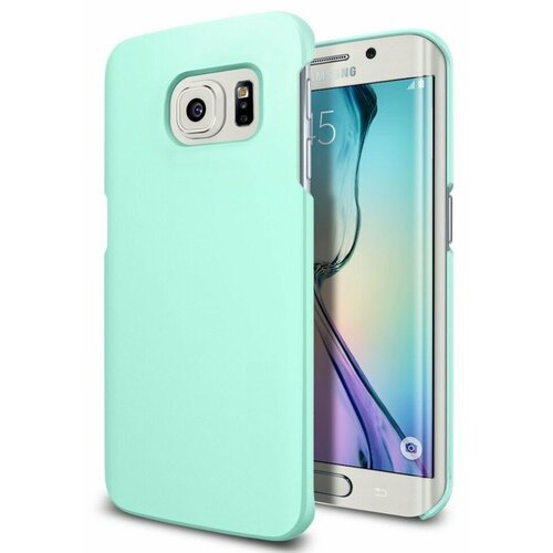 Накладка пластиковая Seven Days Metallic для Samsung Galaxy S6 Edge G925 бирюзовая