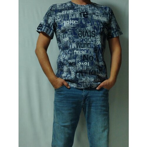 фото Футболка мир футболок, размер s, серый