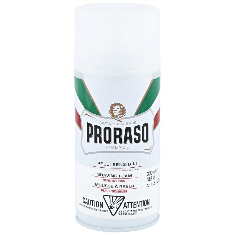 Пена для бритья Зелёный Чай и Овёс Proraso, 300 мл — фото 1