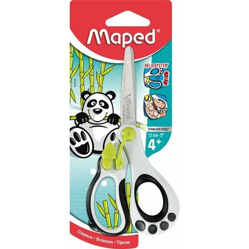 фото Ножницы 13 см maped koopy 3d, симметричные, ручка-панда, в блистере