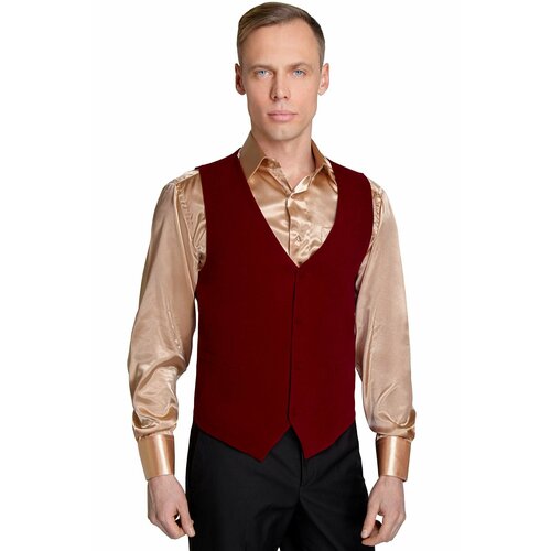 фото Жилет театр имперских зрелищ, размер 58, бордовый, красный