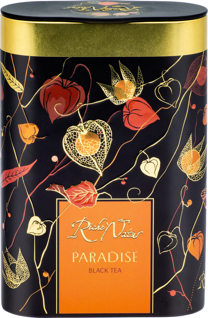 Чай черный RICHE NATUR Paradise с цукатами и ароматом манго и карамболы, листовой, 100г