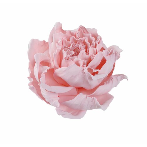 Цветок роза заколка-брошь персиковая 180019