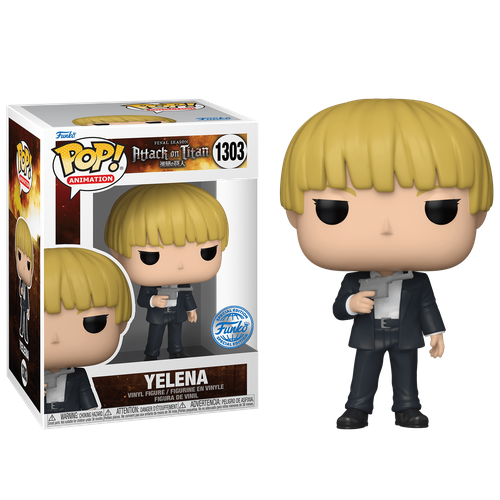 Фигурка POP Yelena (Эксклюзив Funko Shop) из сериала Attack on Titan 1303 фигурка pop yelena со стикером эксклюзив funko shop из сериала attack on titan 1303