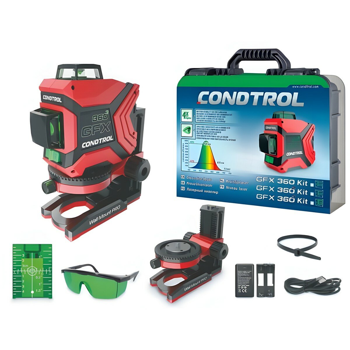 Нивелир лазерный GFX360-3 Kit CONDTROL 1-2-404