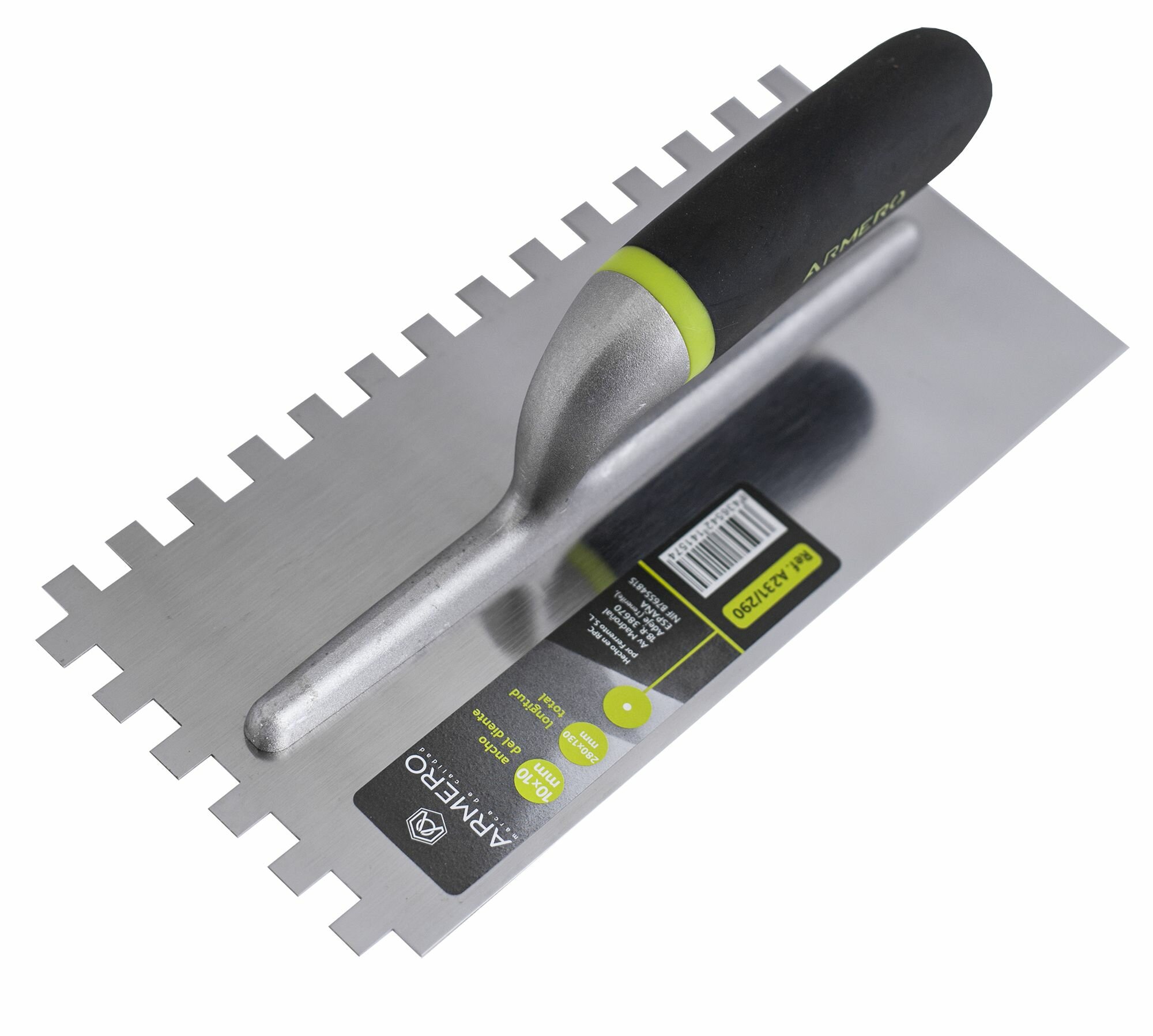 фото Гладилка 280х130мм, зуб 10х10мм А231/290