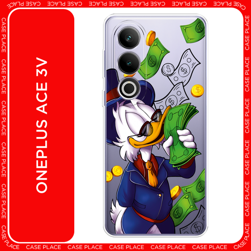 Силиконовый чехол на Oneplus Ace 3V / Ван Плас Эйс 3V Scrooge McDuck with Money, прозрачный силиконовый чехол на oneplus ace pro ван плюс эйс про scrooge mcduck with a gold chain прозрачный