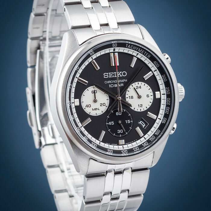 Наручные часы SEIKO, белый/черный/серебристый — фото 1