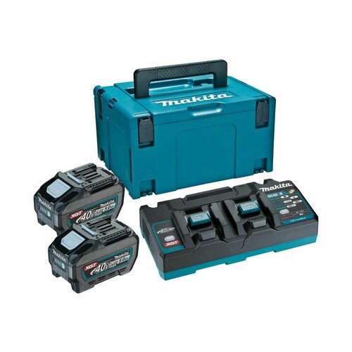 Набор Makita 191U18-9 PSK (BL4050F*2+DC40RB*1+TYPE3 CPC) набор аккумуляторов с зарядным устройством makita psk mkp1sy122 bl1016 2 шт dc10sb кейс makpac тип 1 197652 7