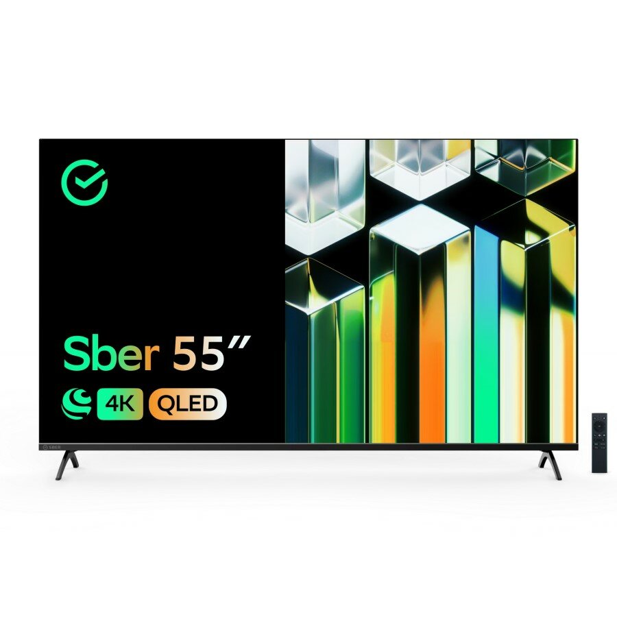 55" Умный телевизор QLED Sber SDX-55UQ5230T, Gray