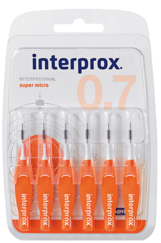 Межзубные ершики для брекетов Interprox Super Micro 4G 6 шт 07 мм
