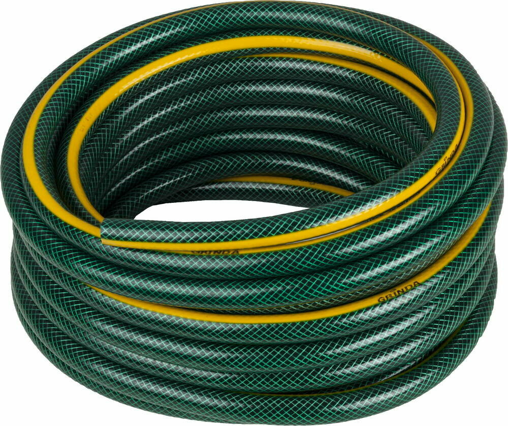 Шланг поливочный GRINDA STANDARD 1/2″ 15 м 20 атм трёхслойный армированный