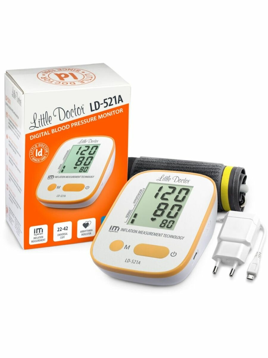 Тонометр LD-521A + блок питания + манжета до 42 см