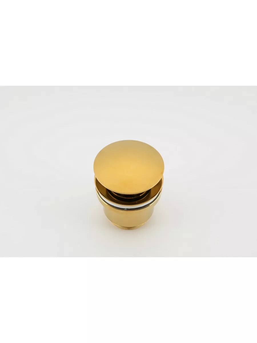 Клапан донный Frap F62-3, для раковины, автоматический, цвет золотой, латунь — фото 1