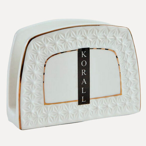 Изображение товара Салфетница KORALL Снежная королева 11х4х7,5см керамика