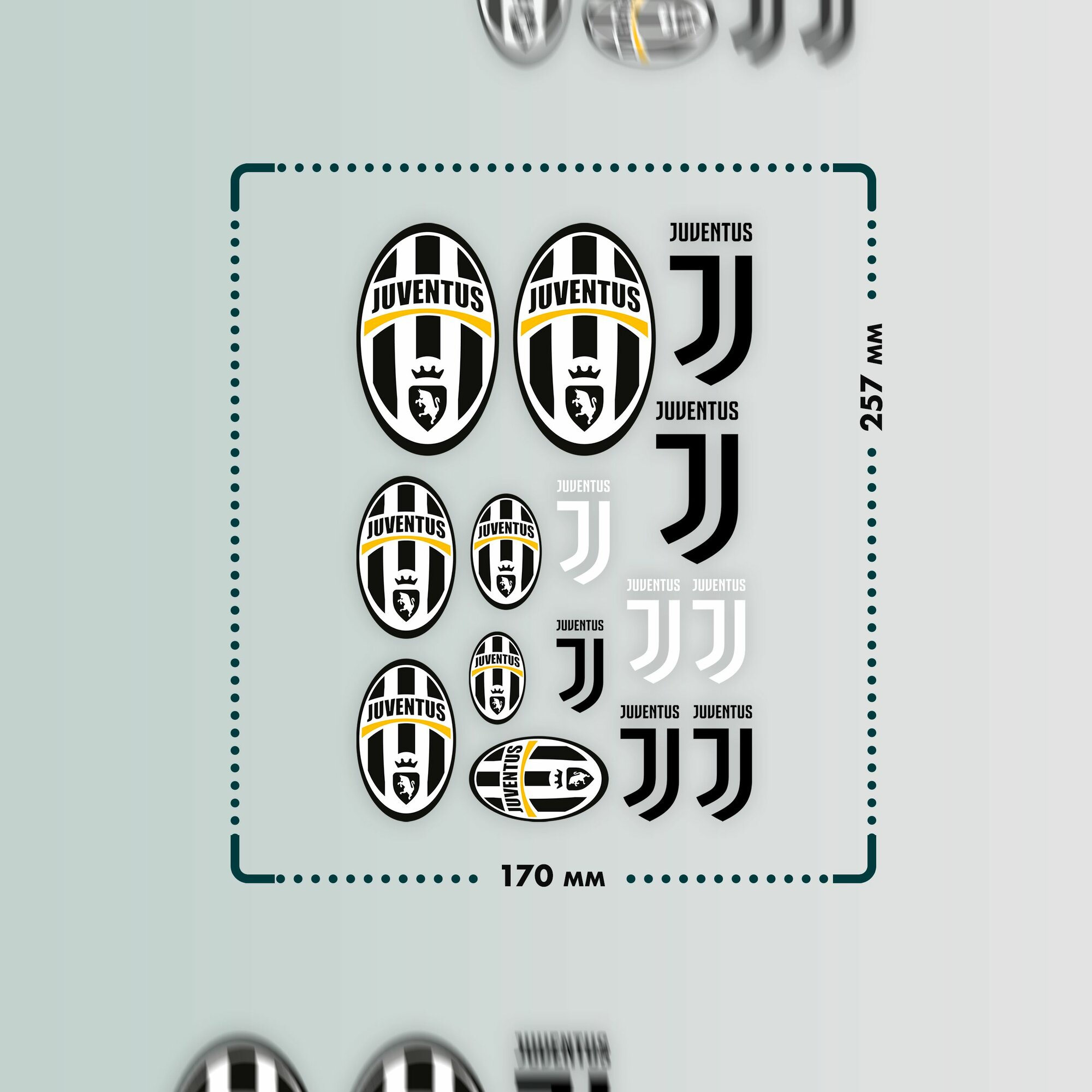 Термонаклейка на одежду Ювентус — фото 1