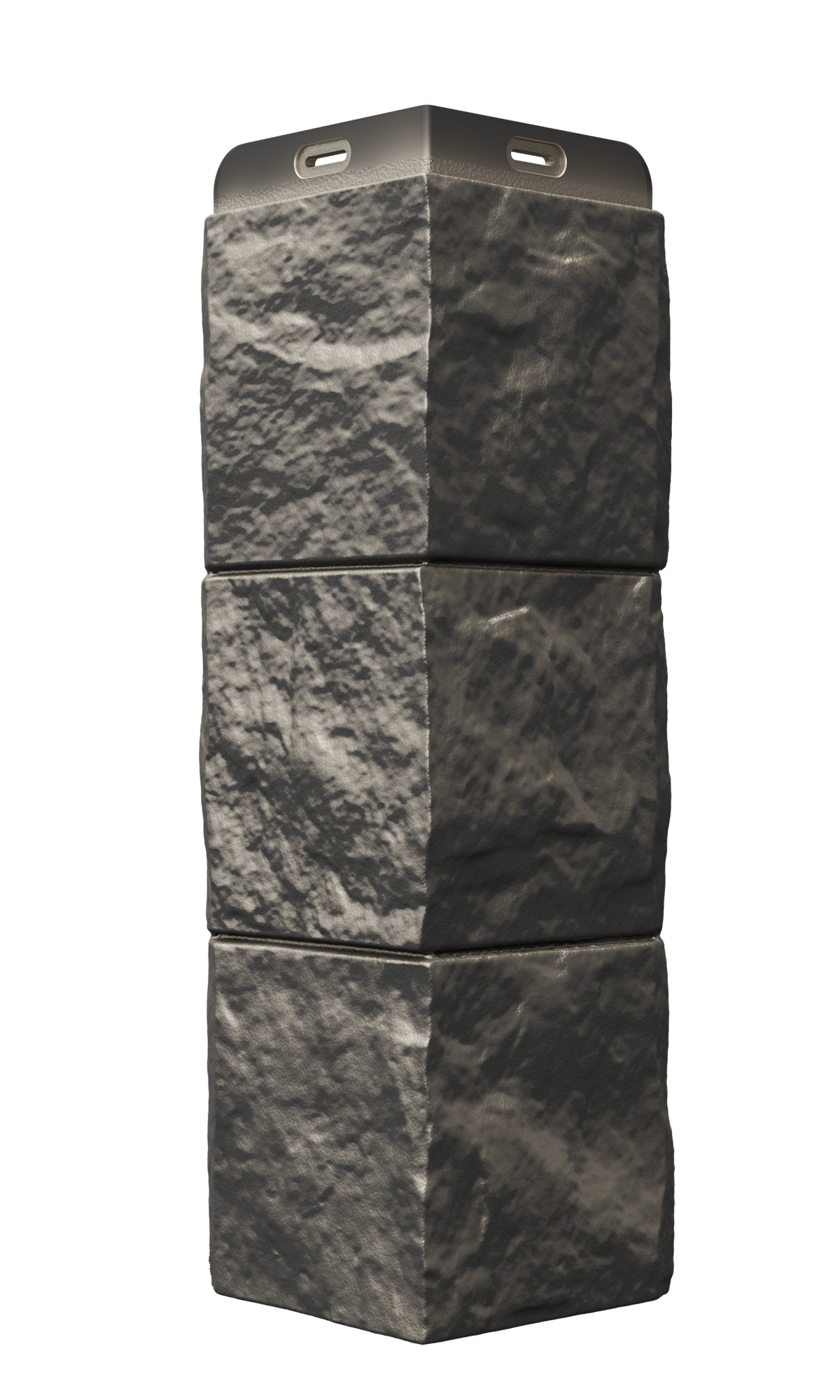 Угол наружный из ПВХ для фасадных панелей Docke FELS, (Каменная кладка), Стальной