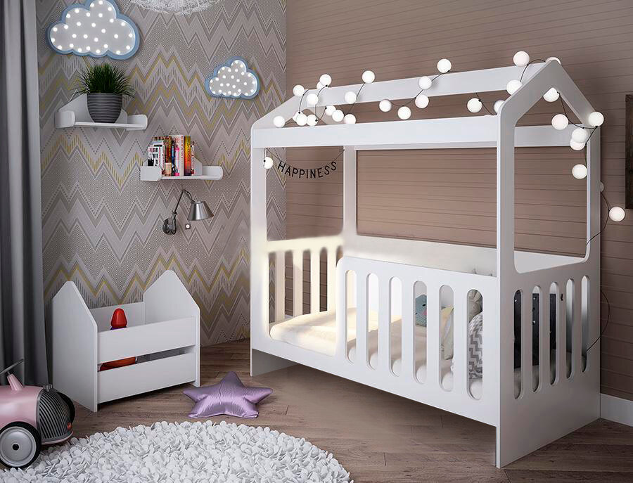 Сказочный домик ДС-1 Белый 80x160