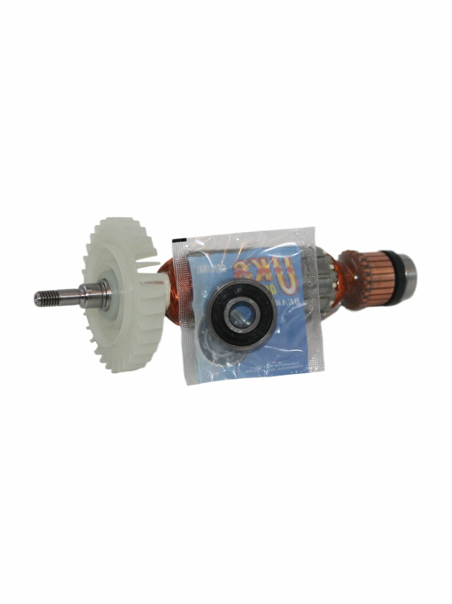 Ротор (Якорь) с подшипниками для УШМ GA4030/GA4530/GA5030 makita (макита) (517649-4) аналог